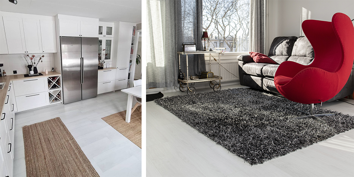 Helles Laminat LUMIHIUTALE Vinylboden